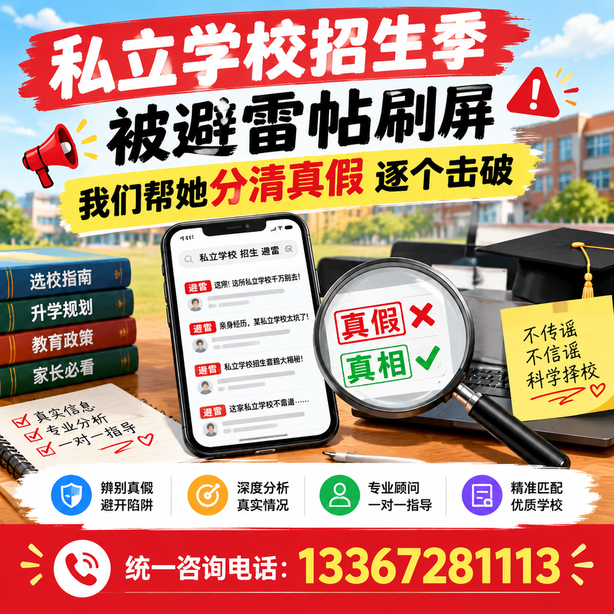 葫芦岛小红书舆情合规处置：私立学校招生季被避雷帖刷屏，我们帮她分清真假逐个击破